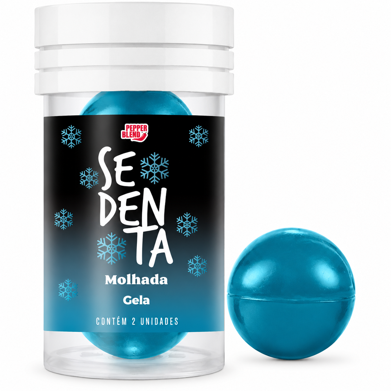 Hot Ball Excitante Gela Sedenta Molhada - 2Un - Pepper Blend
