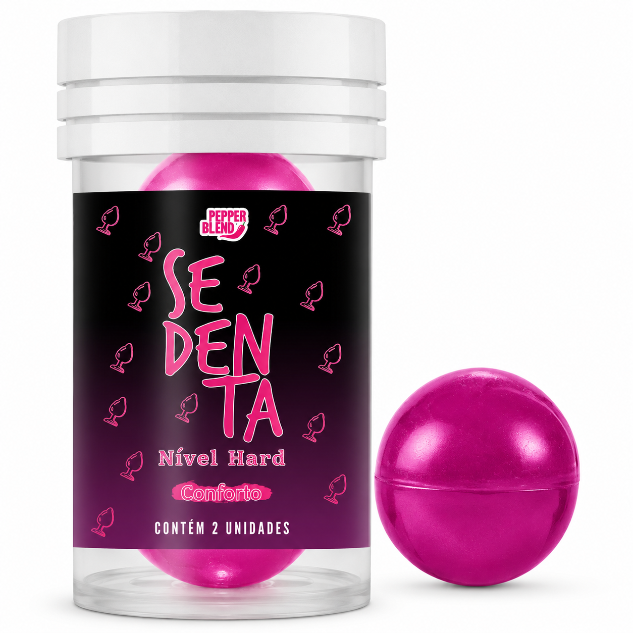 Hot Ball Excitante Sedenta Nivel Hard - 2Un - Pepper Blend