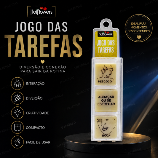 Dado Erótico Jogo das Tarefas 3 dados - Hot Flowers