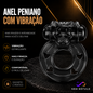 Anel Peniano com Vibração Preto