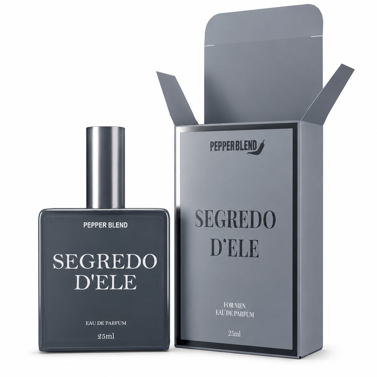 Perfume Masculino Segredo D'ele Edp Sedutor Alta Fixação - Pepper Blend