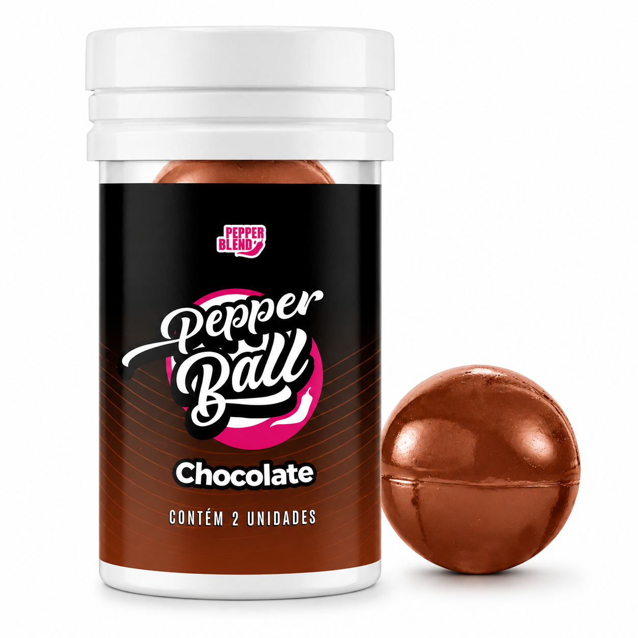 Hot Ball Excitante Chocolate - 2Un - Pepper Blend