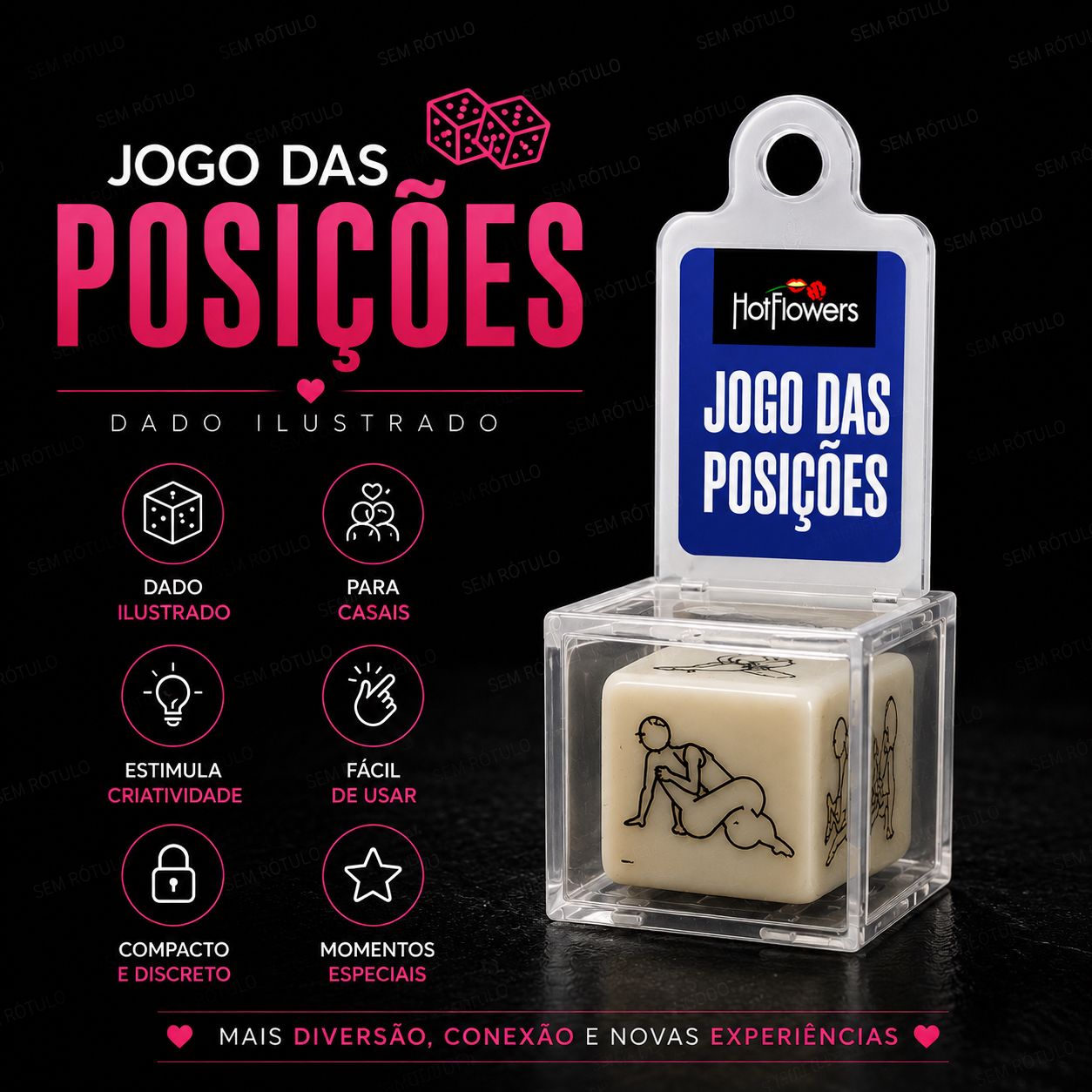 Dado Erótico Jogo das Posições - Hot Flowers