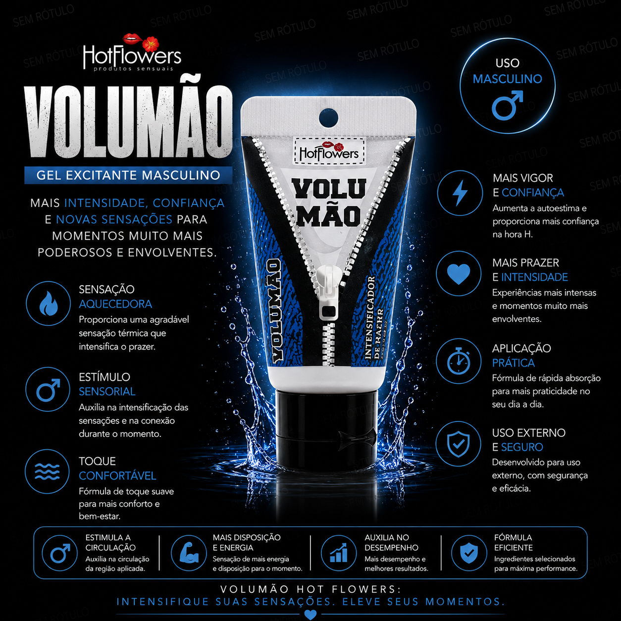 Gel Estimulante Ereção Volumão – Hot Flowers