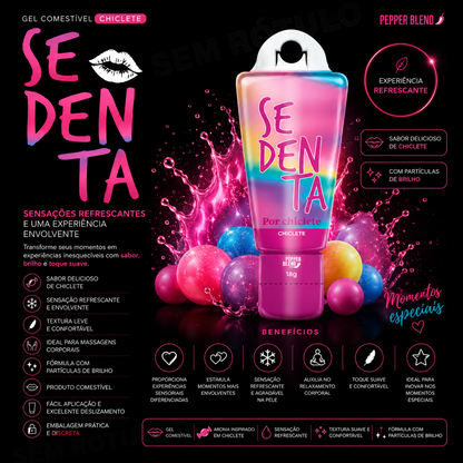 Gel Comestível Sedenta Por Chiclete - Pepper Blend