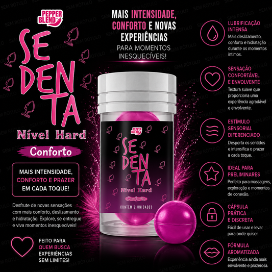 Hot Ball Excitante Sedenta Nivel Hard - 2Un - Pepper Blend