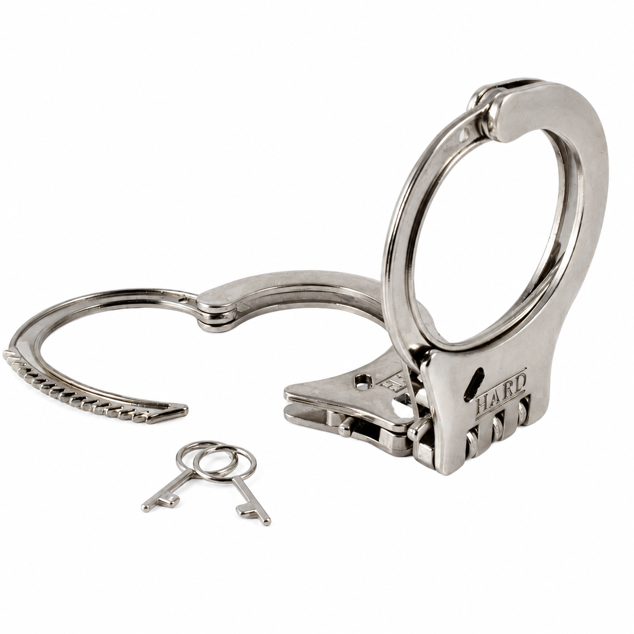 Algema em Metal Hard Com Chave e Dobradiça - Cromada