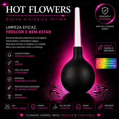 Ducha Intima Higienica Silicone 200ml - Hot Flowers