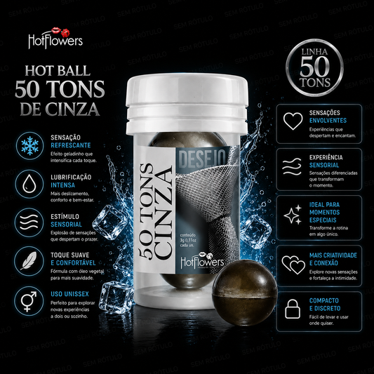 Hot Ball Excitante 50 Tons de Cinza - 2Un - Hot Flowers