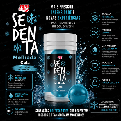 Hot Ball Excitante Gela Sedenta Molhada - 2Un - Pepper Blend