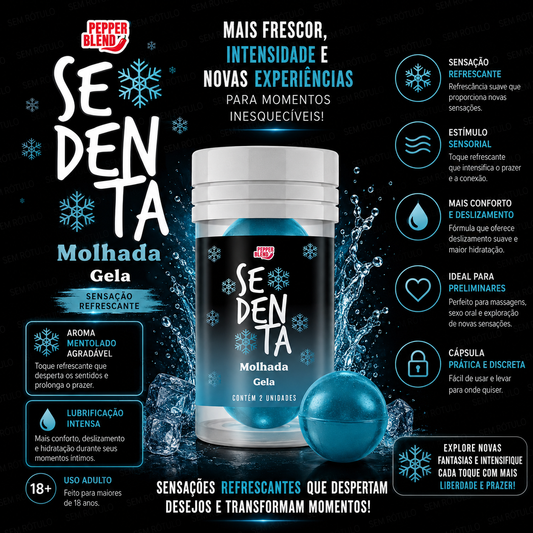 Hot Ball Excitante Gela Sedenta Molhada - 2Un - Pepper Blend