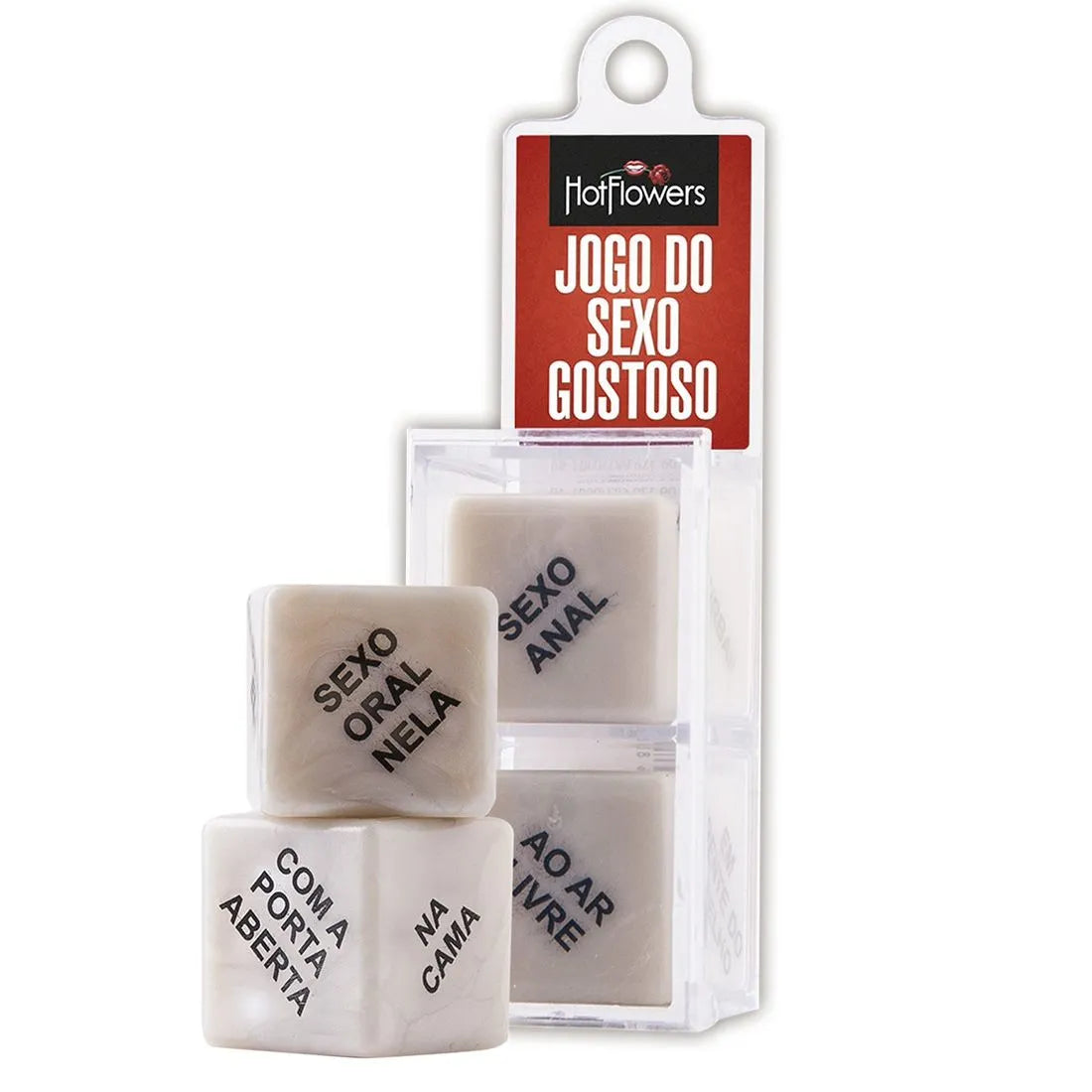 Dado Erótico Jogo do Sexo Gostoso 2 Dados - Hot Flowers
