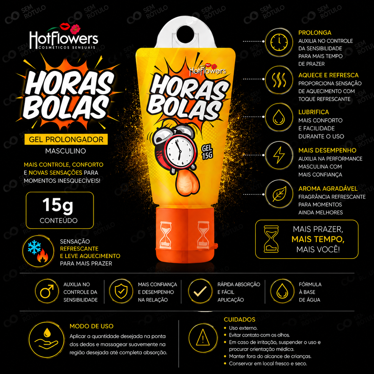 Gel Estimulante Horas Bolas – Hot Flowers