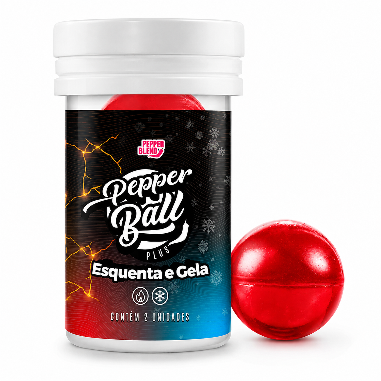 Hot Ball Excitante Esquenta e Esfria - 2Un - Pepper Blend