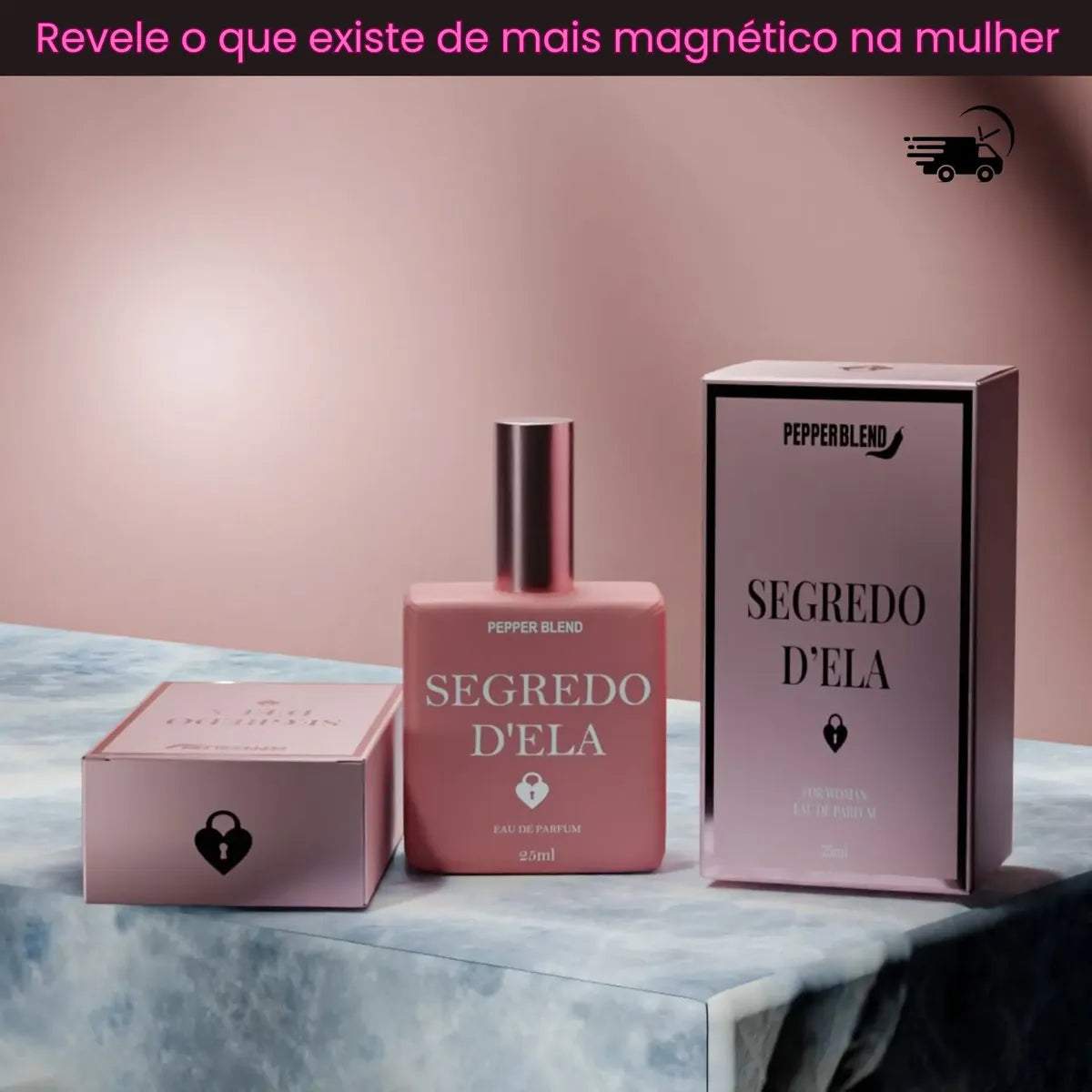 Perfume Feminino Segredo D'ela Edp Sedutor Alta Fixação - Pepper Blend