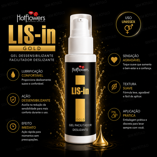 Gel Lubrificante Dessensibilizante Lis-In 7g - Hot Flowers