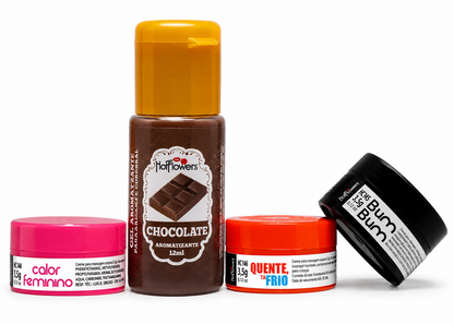 Kit Sedução Chocolate - Hot Flowers