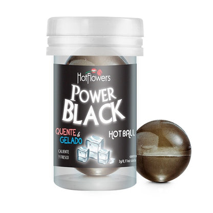 Hot Ball Excitante Esfria e Esquenta Power Black - 2Un - Hot Flowers